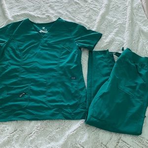 Adar Green Scrub Set